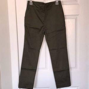 H&M Trousers- Olive Green- size 6
